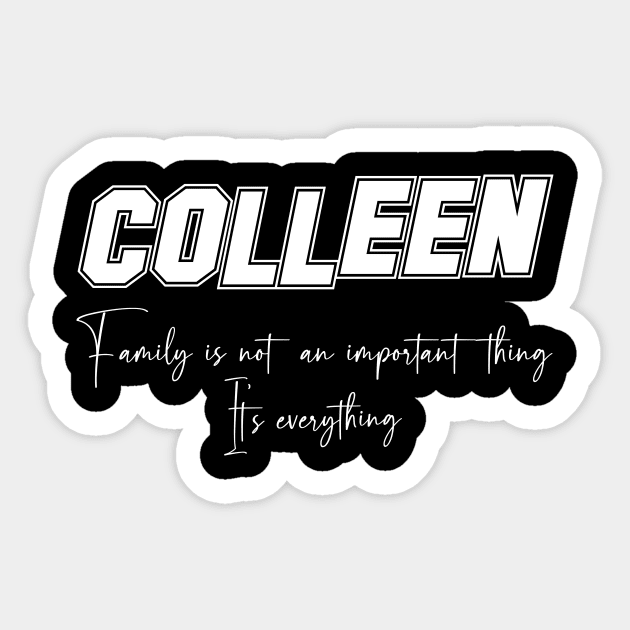 Colleen Second Name, Colleen Family Name, Colleen Middle Name Sticker by Tanjania